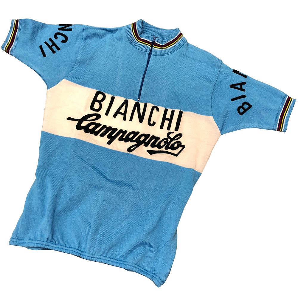 Bike Ninja Cycling Retro ... Bianchi Campag Replica Team Wool Jersey Coaster 