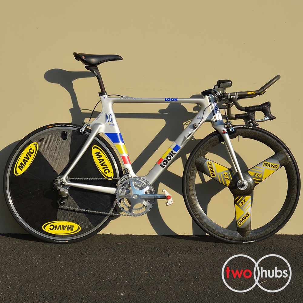 Pence Maakte zich klaar Uitreiken LOOK KG196 Mavic Zap Time Trial Bike