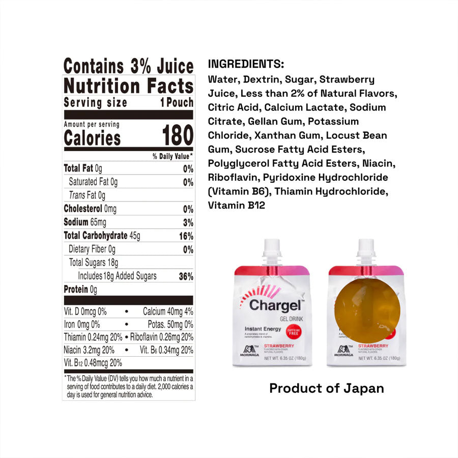 Chargel Gel Drink Single Serving