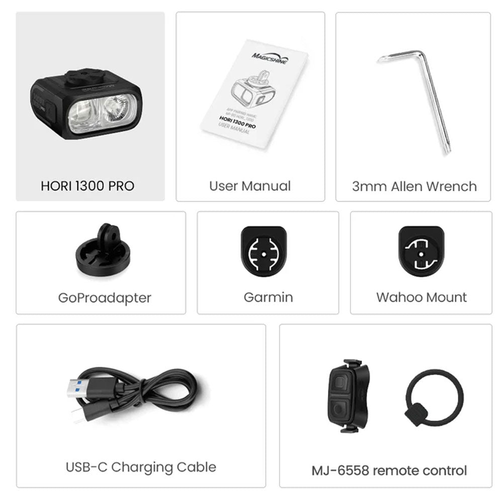 Magicshine HORI 1300 PRO ANT+ & Di2 Smart Bike Light