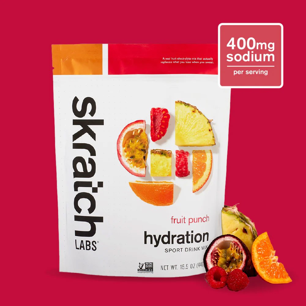 Skratch Labs Hydration Sport Drink Mix Resealable Bag - 20 serving