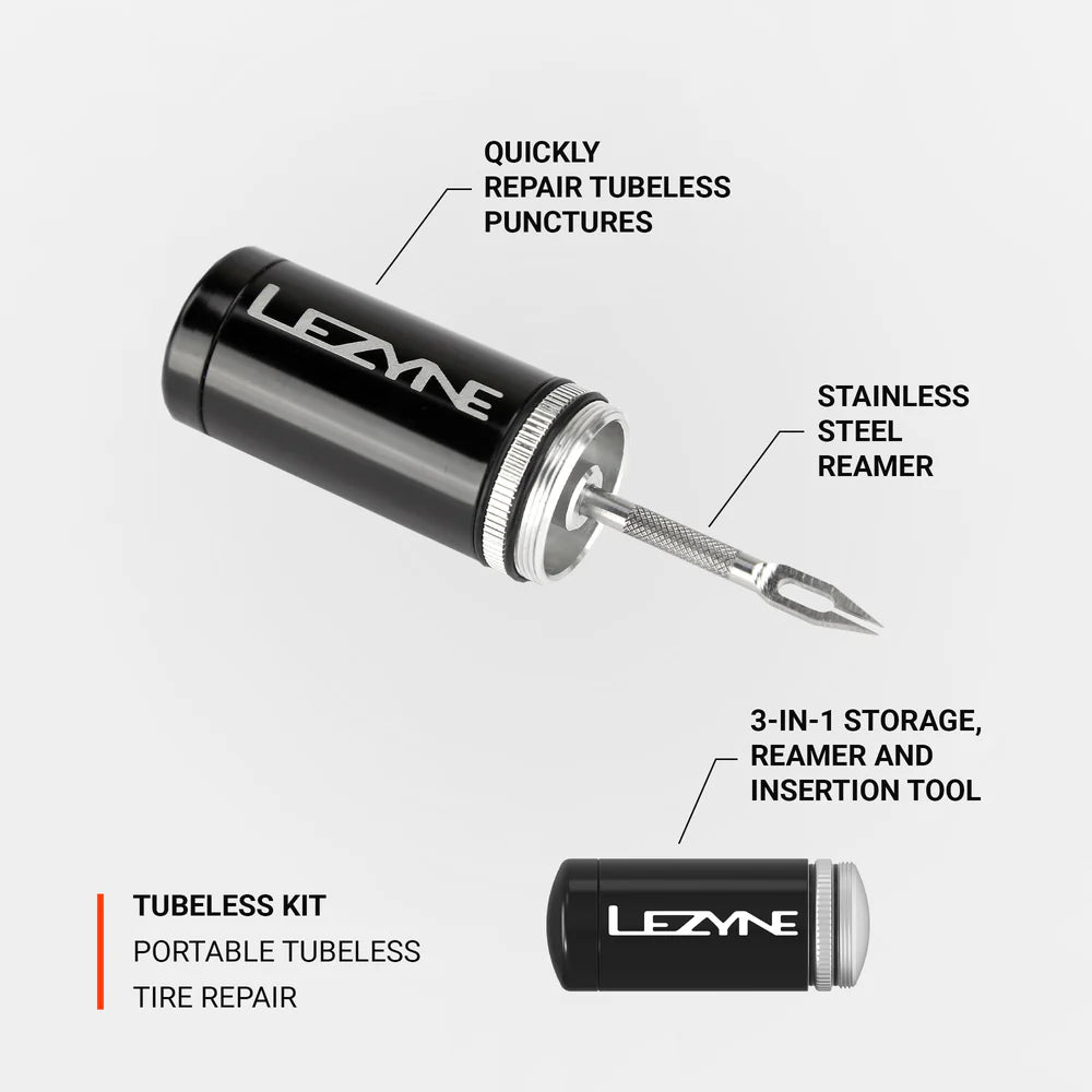 Lezyne Tubeless Tire Repair Kit One size Black