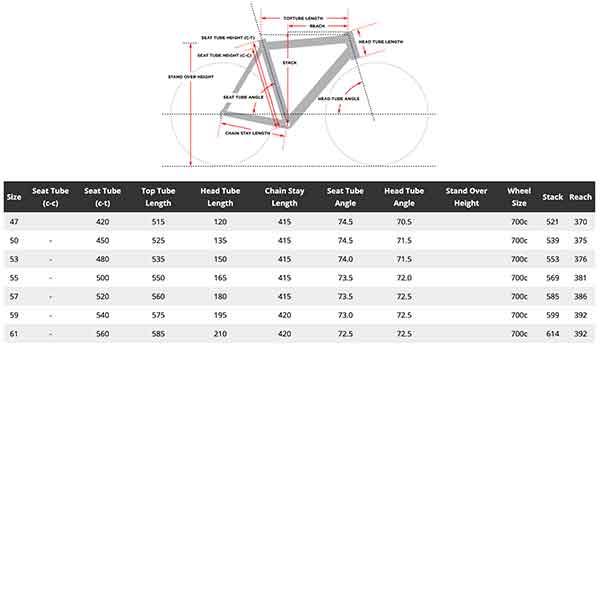 Bianchi Infinito CV geometry