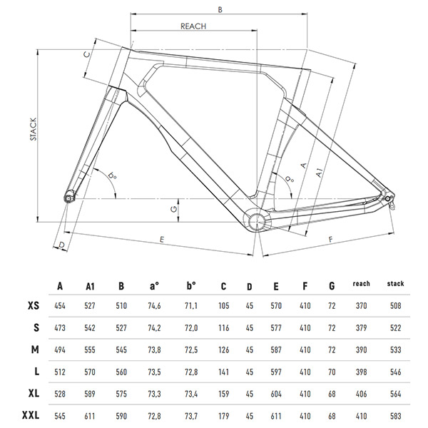 Cipollini RB1K AD.ONE geometry