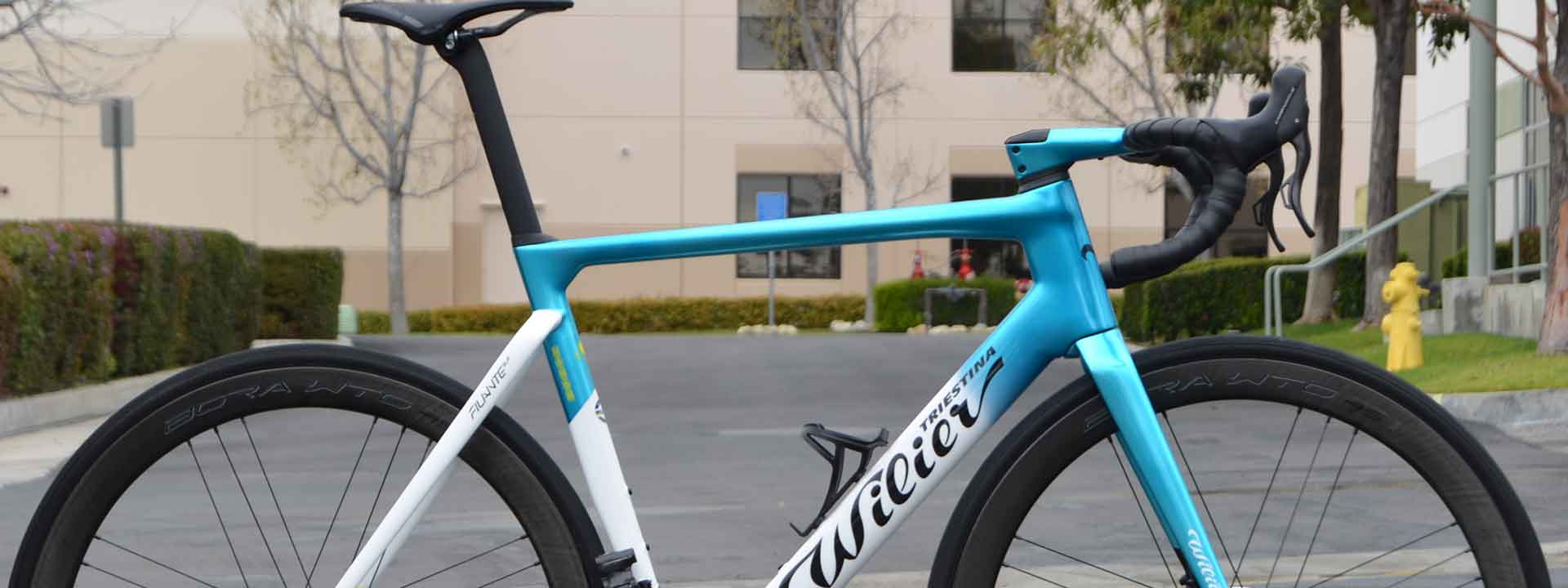 Wilier Triestina Astana Filante SLR Campagnolo Super Record H12 EPS Bora WTO 45 Road Bike at twohubs.com