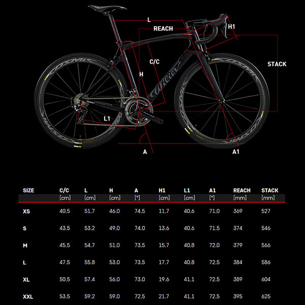 Wilier Triestina Cento10NDR geometry